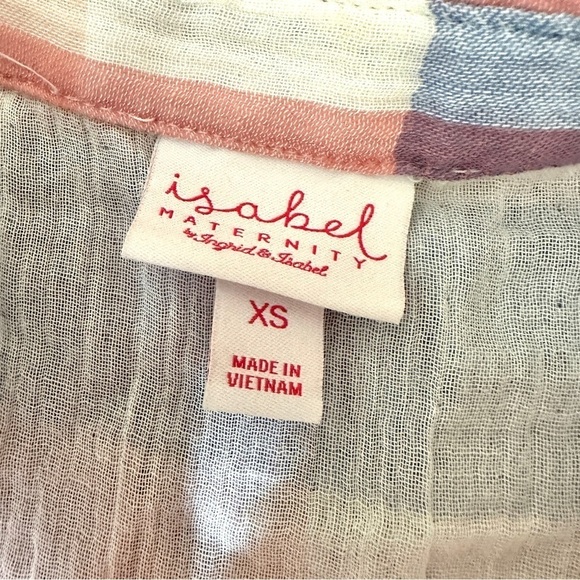 NWOT Isabel Maternity by Ingrid & Isabel Plaid Tunic Shirt Size XS - Picture 8 of 9
